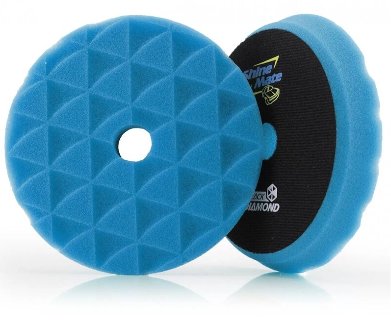 ShineMate Black Diamond Blue Polishing Pad 6"