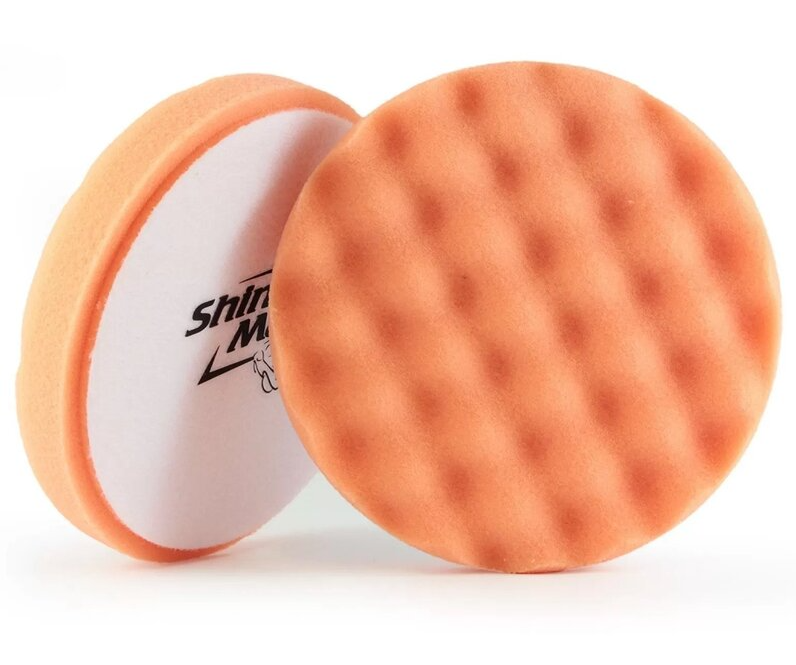 Waffle Orange Light Cutting Pad 6"